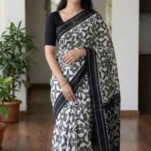 Double Ikat Telia Saree