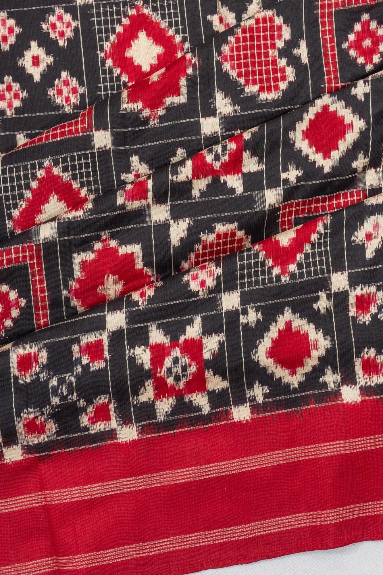 12 Motifs Telia Rumal Cotton Saree