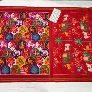Red Pochampally Patola Silk Saree