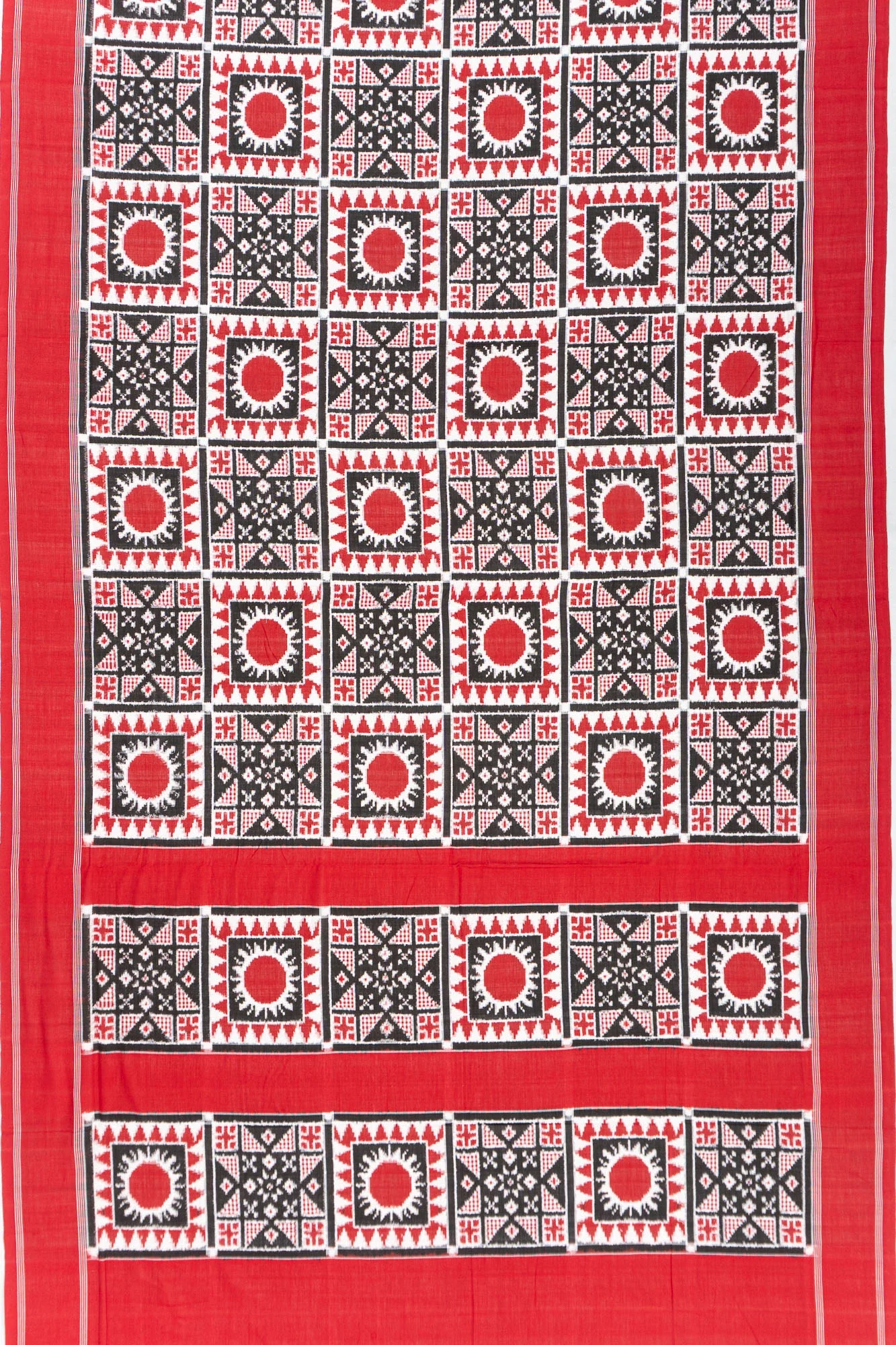 Telia Rumal Double Ikat Cotton Saree - Image 2