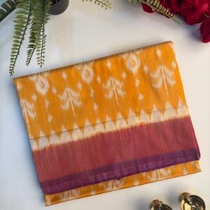 Natural Dye Pochampally Ikat Silk Saree